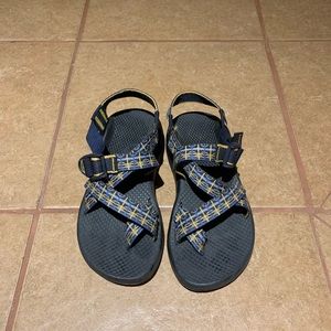Navy Blue & Yellow Chacos